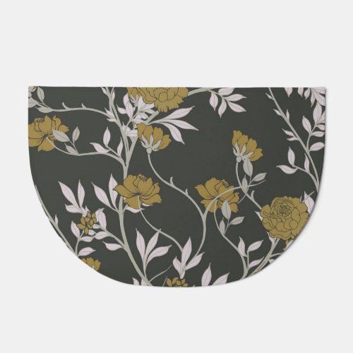 Elegant floral vintage pattern design doormat