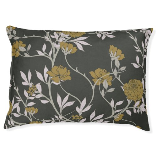 Elegant floral vintage pattern design pet bed