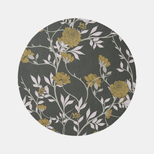 Elegant floral vintage pattern design rug