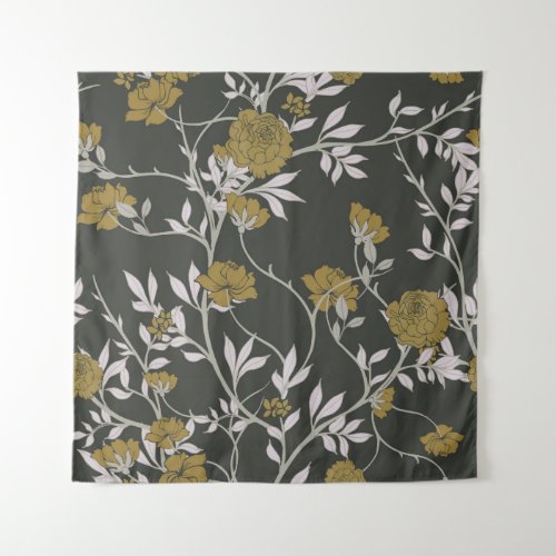 Elegant floral vintage pattern design tapestry