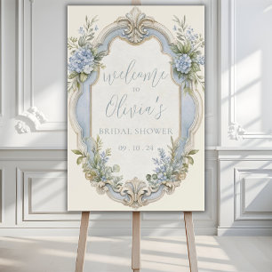 Elegant Floral Vintage Romantic Bridal Shower Foam Board
