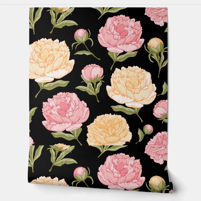 Elegant Floral Wallpaper - Vibrant Flower Patterns (Unrolling)