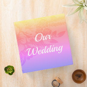 Elegant Floral Watercolor 3 Ring Binder