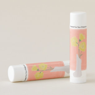 Elegant Floral Watercolor Bride Bridal Party Favor Lip Balm