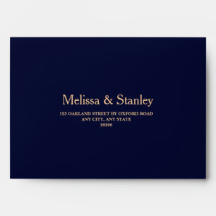 Elegant Floral Watercolor Greenery Wedding Envelope