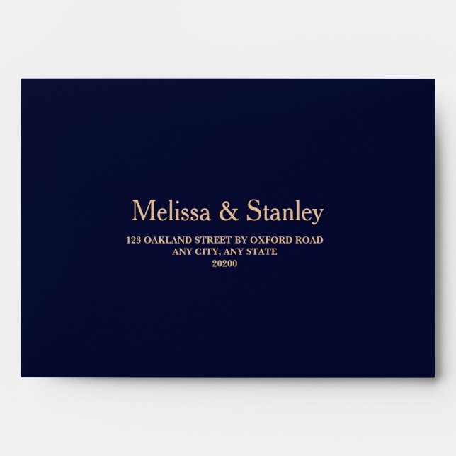 Elegant Floral Watercolor Greenery Wedding Envelope (Front)
