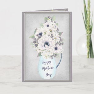 Elegant Floral Watercolor in Lavender Mother's Day Card