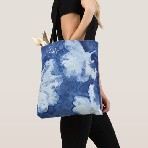 Elegant Floral Watercolor Personalized Tote Bag