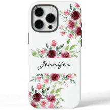 Elegant Floral Watercolor Rose iPhone / iPad case