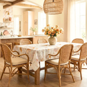 Elegant Floral Watercolor Tablecloth