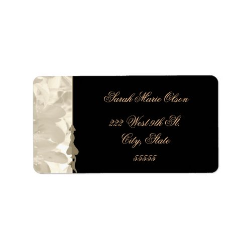 Elegant Floral Wedding Address Labels