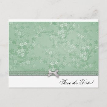Elegant Floral Wedding Announcement Postcard by Cards_by_Cathy at Zazzle