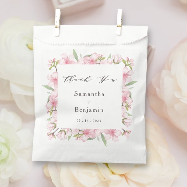 Elegant Floral Wedding Favor Bag (Creator Uploaded)