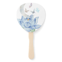 Elegant Floral Wedding Hand Fans – Mr & Mrs Set