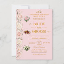 Elegant Floral Wedding Invitation