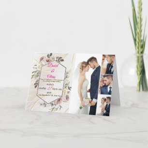 Elegant Floral Wedding Invitation
