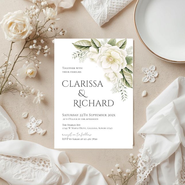 Elegant Floral Wedding Invitation (Creator Uploaded)