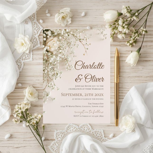 Elegant Floral Wedding Invitation (Creator Uploaded)