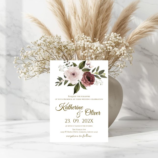 Elegant Floral Wedding Invitation (Creator Uploaded)