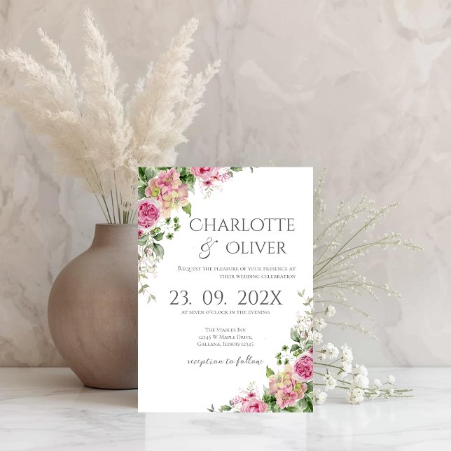 Elegant Floral Wedding Invitation (Creator Uploaded)