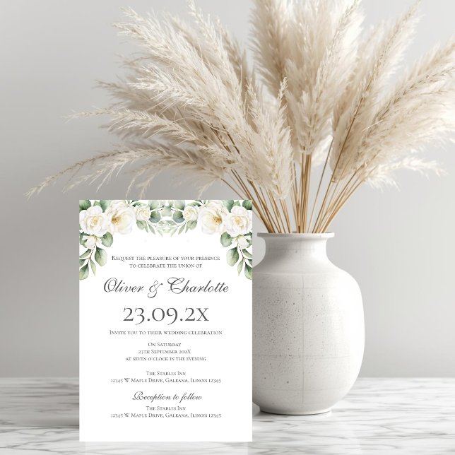 Elegant Floral Wedding Invitation (Creator Uploaded)