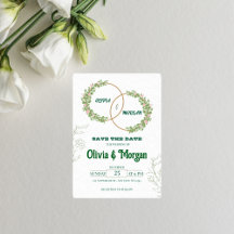 Elegant Floral Wedding Invitation