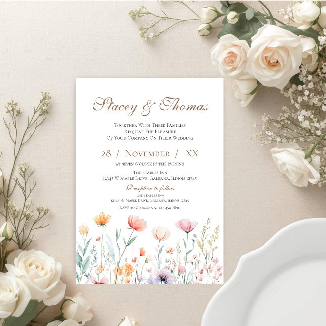 Elegant Floral Wedding Invitation (Creator Uploaded)