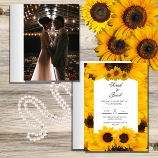 elegant  floral wedding  invitation