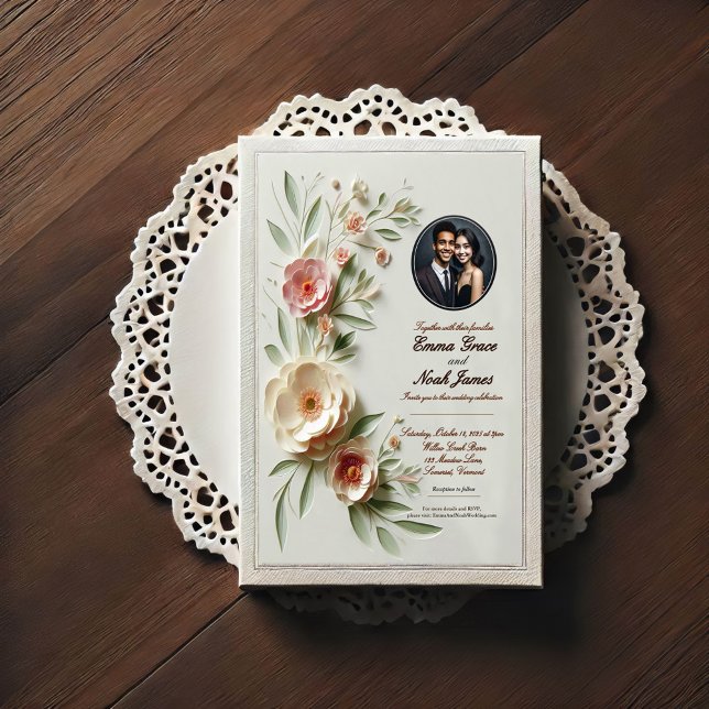Elegant Floral Wedding Invitation (Creator Uploaded)