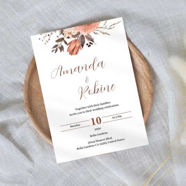 Elegant Floral Wedding Invitation (Creator Uploaded)