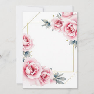 Elegant Floral Wedding Invitation