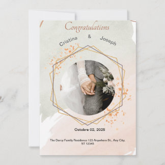 Elegant Floral Wedding Invitation | Customizable