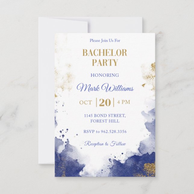 Elegant Floral Wedding Invitation | Editable Weddi (Front)