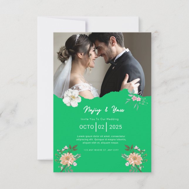 elegant_floral_wedding_invitation_editable_weddi invitation (Front)