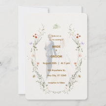 Elegant Floral Wedding Invitation | Romantic
