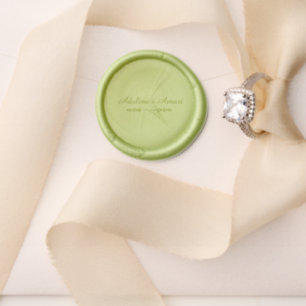 Elegant Floral Wedding Invitation Wax Seal Stamp