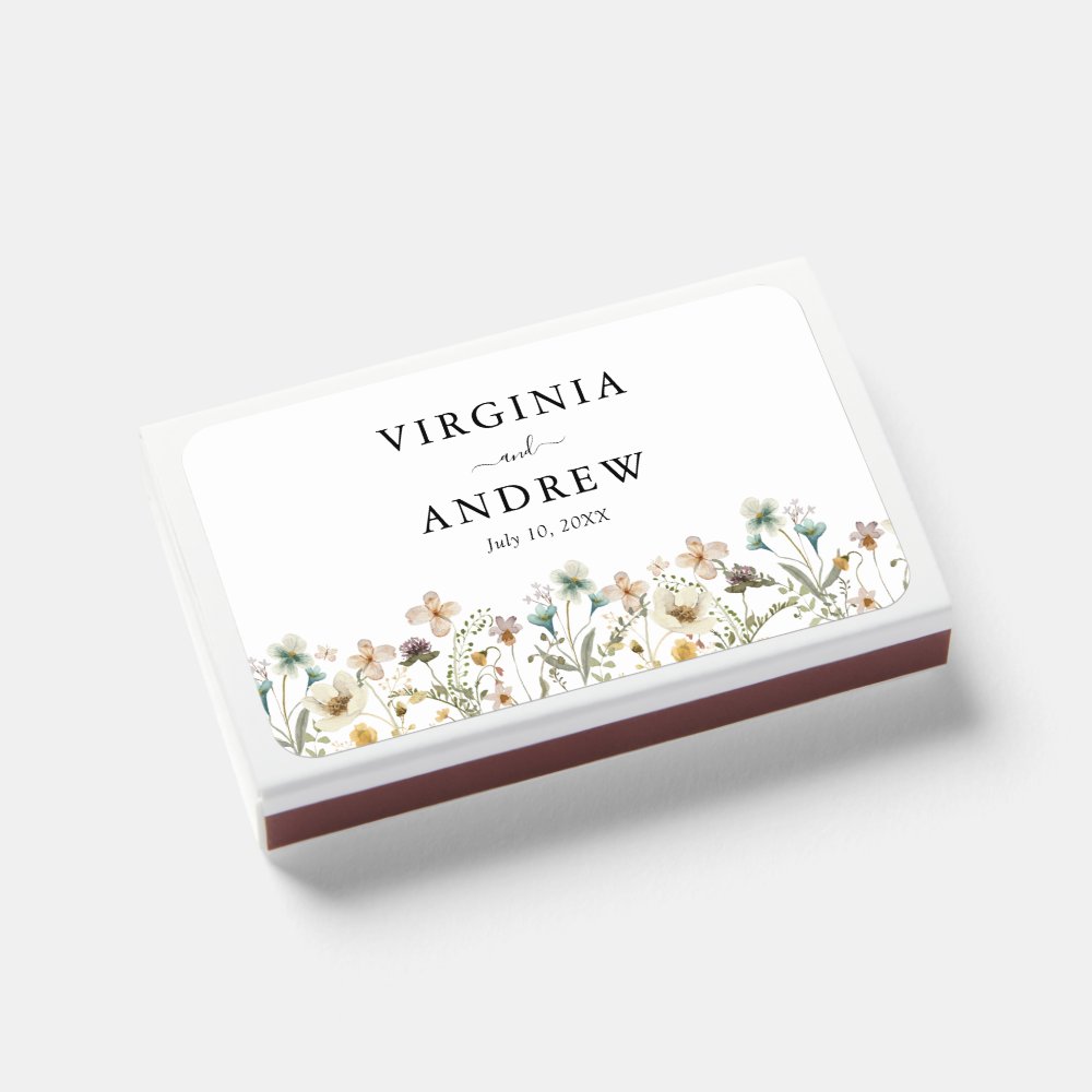 Disover Elegant Floral Wedding Matchboxes