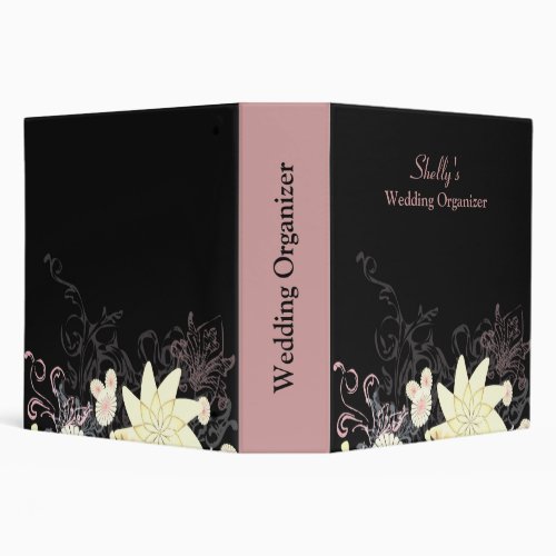 Elegant Floral Wedding Organizer Binder