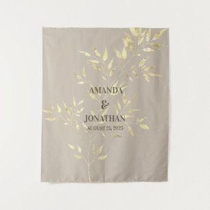 Elegant Floral Wedding Photo Booth Backdrop