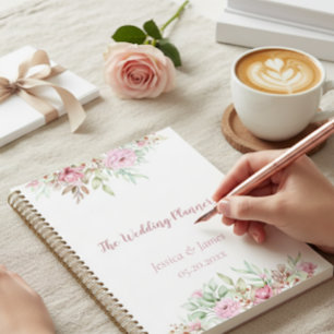 Elegant Floral Wedding Planner Journal