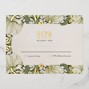 Elegant Floral Wedding RSVP Card