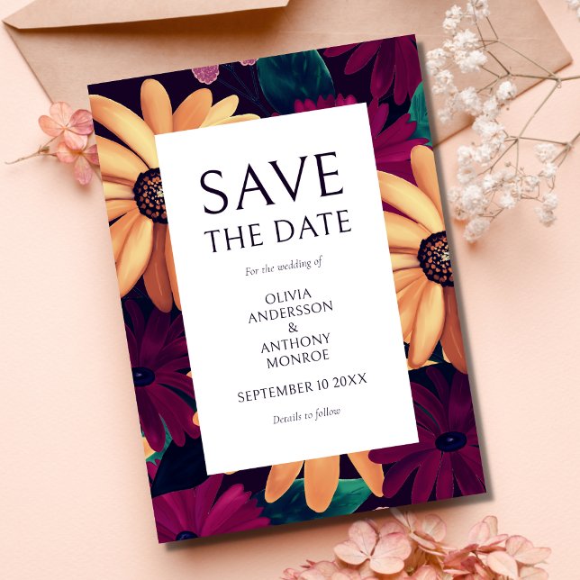 Elegant Floral Wedding Save The Date (Creator Uploaded)