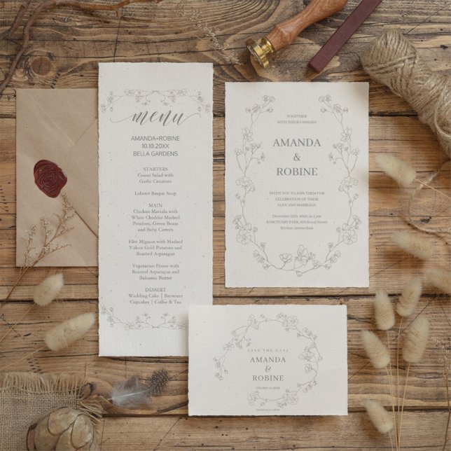 Elegant Floral Wedding Save The Date (Creator Uploaded)