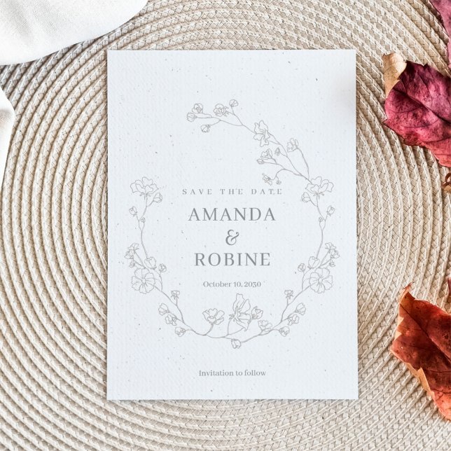 Elegant Floral Wedding Save the Date (Creator Uploaded)