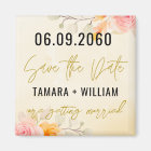 Elegant Floral Wedding Save The Date Non Photo