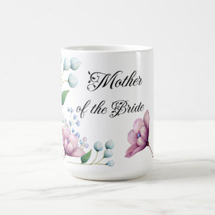 Elegant Floral Wedding Soft Botanical Romance Coffee Mug