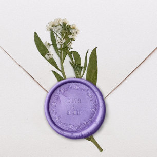 Elegant Floral Wedding  Wax Seal Stamp