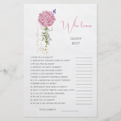 Elegant Floral Who Knows Mommy Best Baby Shower 