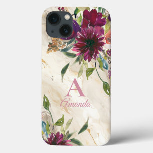 Elegant Floral Wildflowers iPhone 13 Case