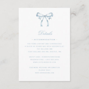 Elegant Floral Wreath Crest   Monogram Wedding Enclosure Card